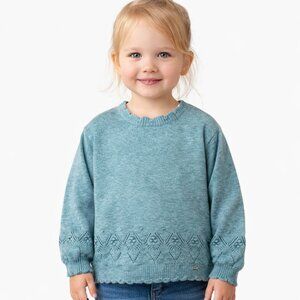 Mayoral Blue Sweater Toddler Girls 3T Very Soft